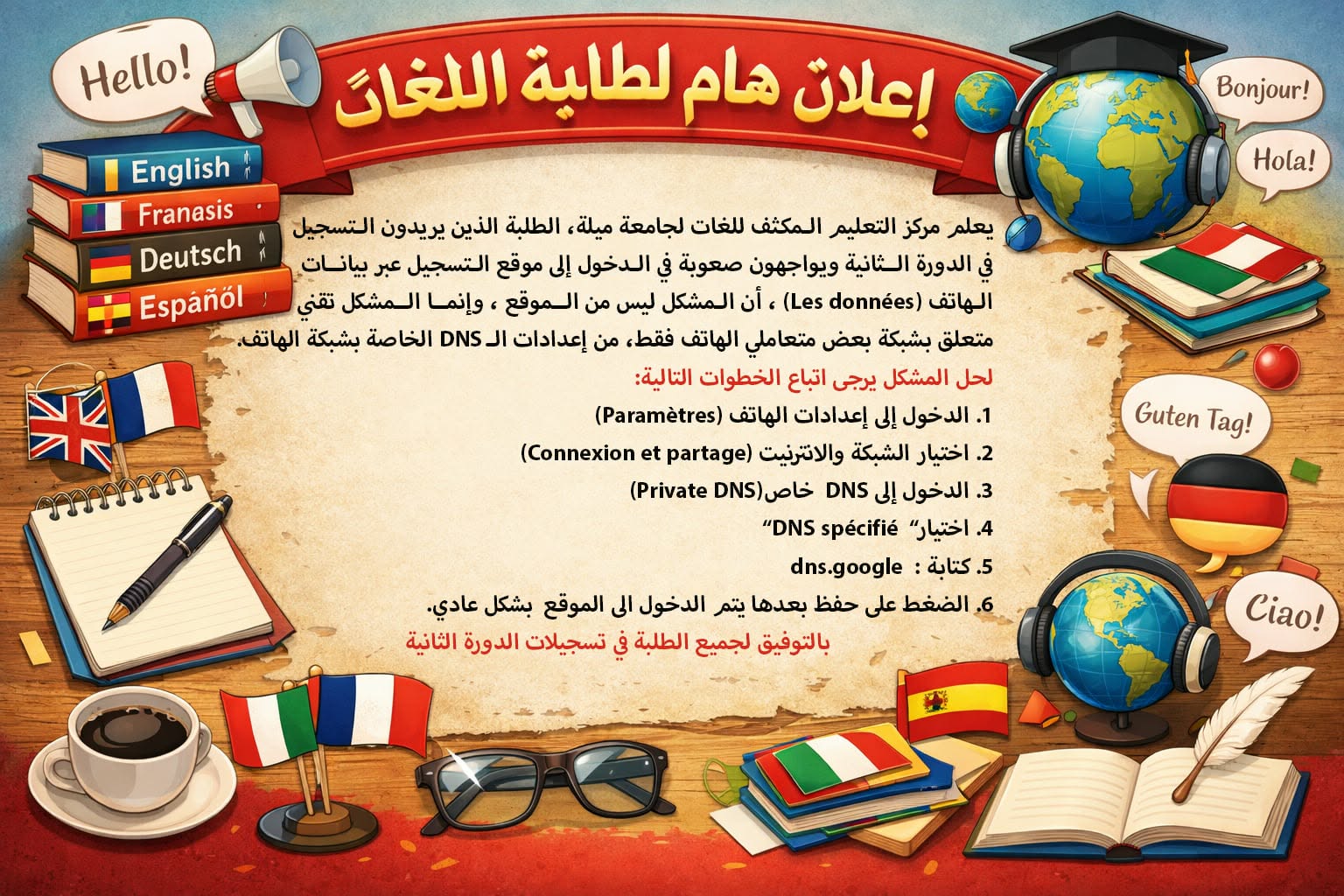 طريقة التسجيل